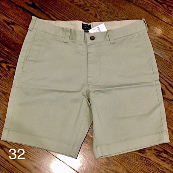 J.CREW Gramercy Mens Flat Front Khaki Flex Shorts Sz 32 NWT - Picture 15 of 15